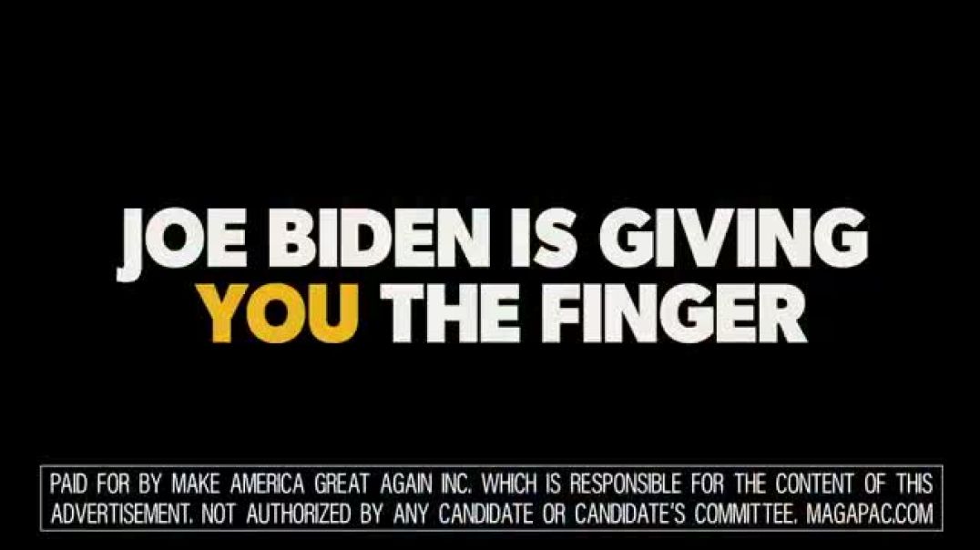 Trump PAC Releases New Campaign Ad 'Joe Biden is giving you the finger'