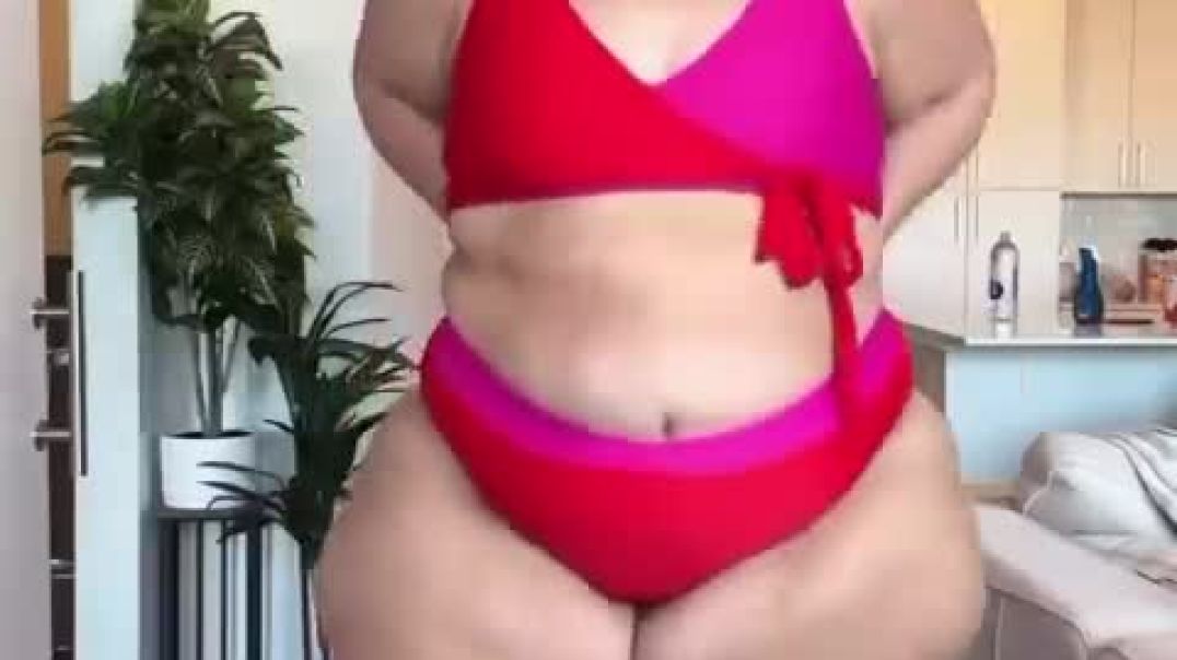 She’s Jiggly Wiggly Happity Dappity in Her Swimsuit!
