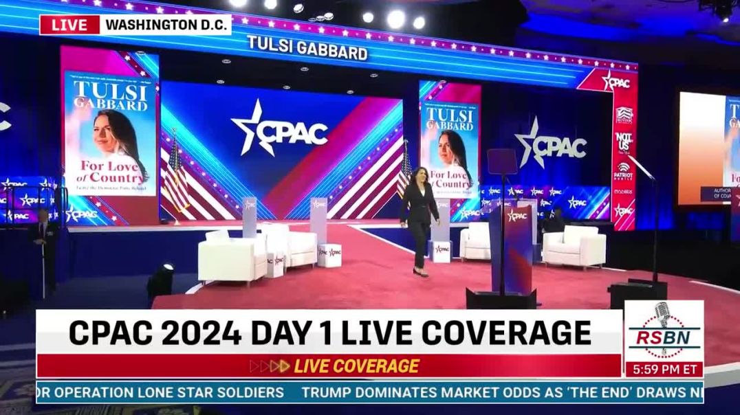 Tulsi Gabbard Blasts Democratic Establishment, DC Swamp, and Defends Trump in Fiery CPAC Speech (VID