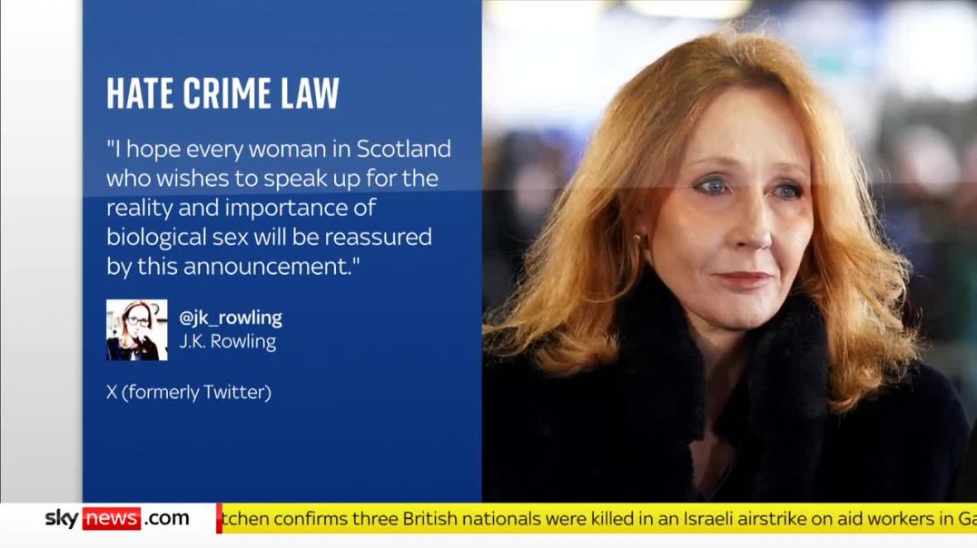 ⁣Scotland: JK Rowling won't be prosecuted over social media post