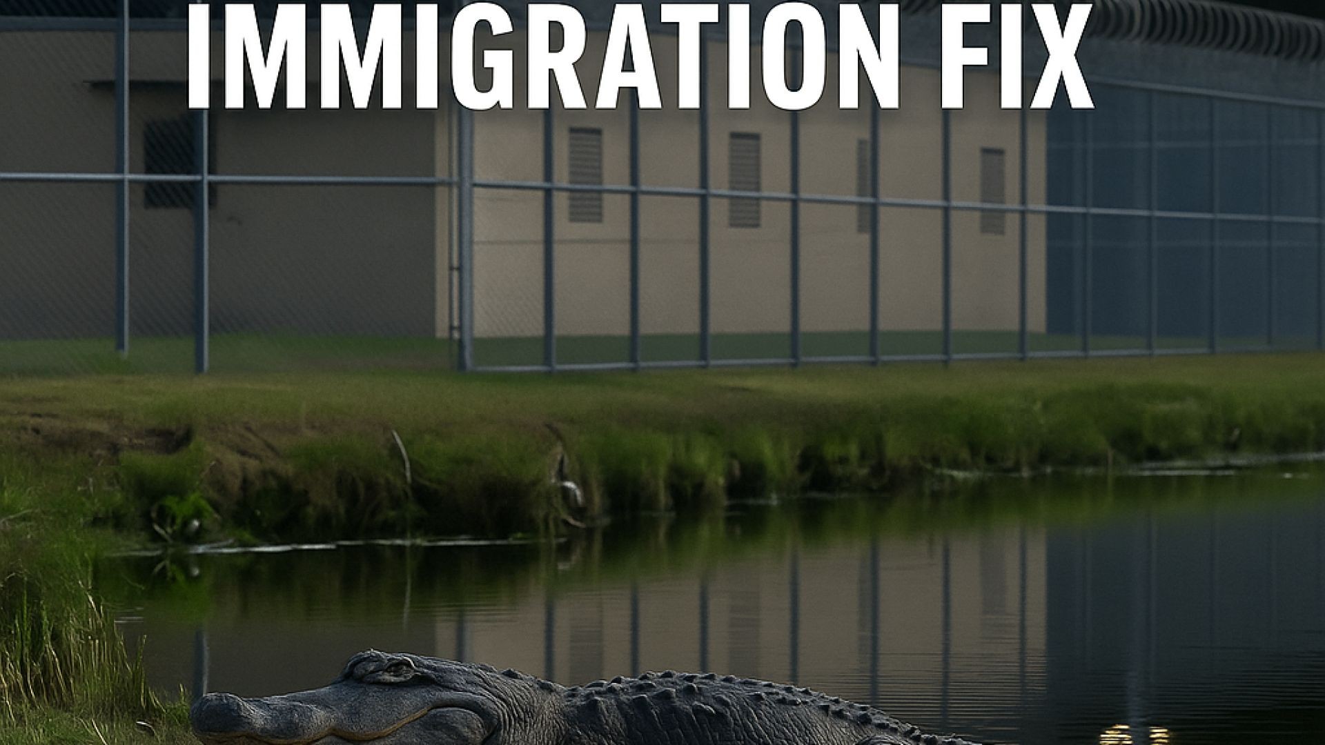 ⁣Florida Unleashes Alligator Prison for Illegals