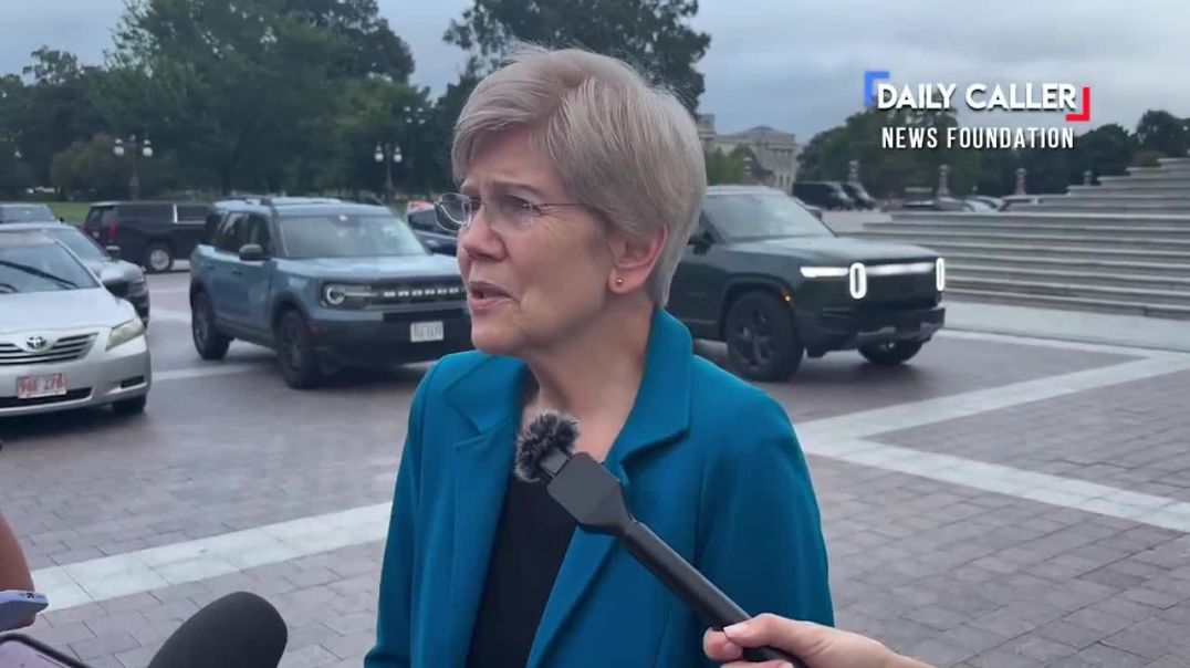 ⁣Elizabeth Warren Cites Jan 6 in Response to Question About Kirk's Murder